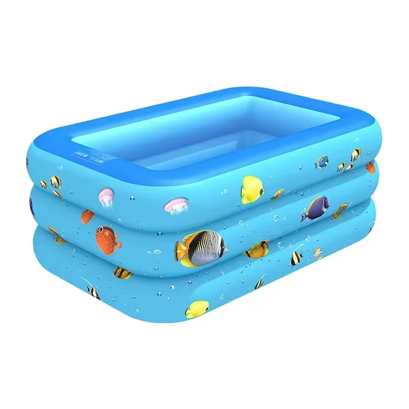 Grande piscine gonflable rectangulaire de 3 à 130cm