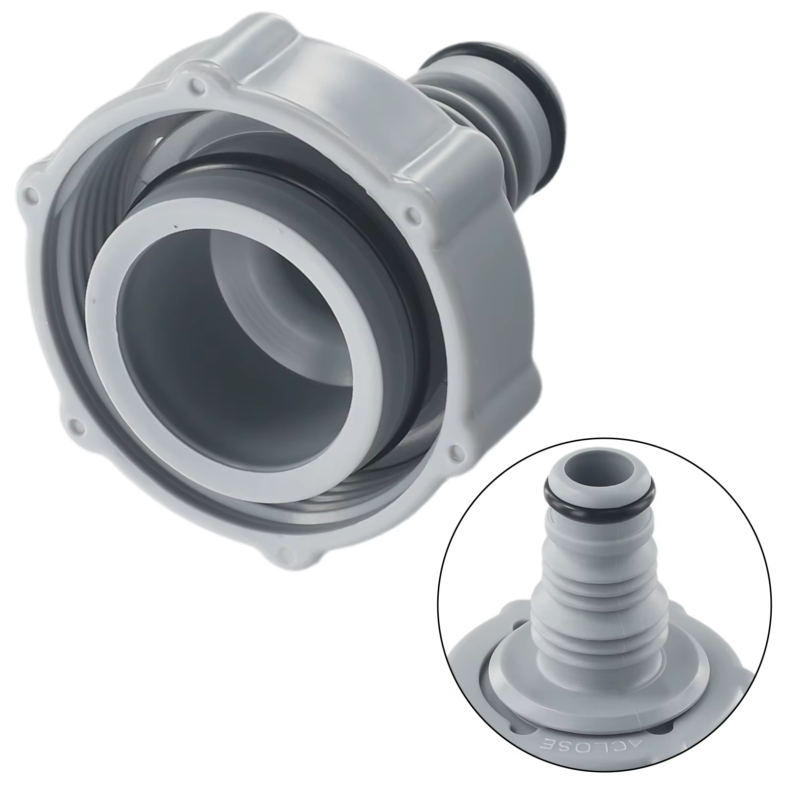 Valve de vidange de piscine P6H1419 compatible avec les raccords adaptateurs de tuyau pour le drainage des lignes de