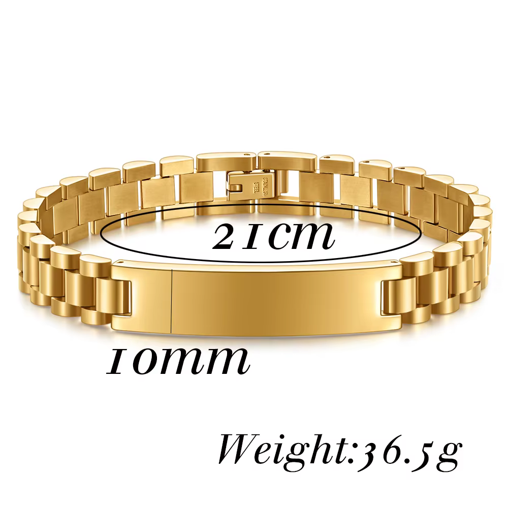 Bracelet de montre en acier titane lisse pour hommes, 10mm, nouveaux accessoires de mode pour hommes, cadeaux d'affaires personnalisés