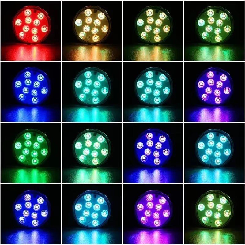 Lampe LED Submersible pour Piscine avec Télécommande