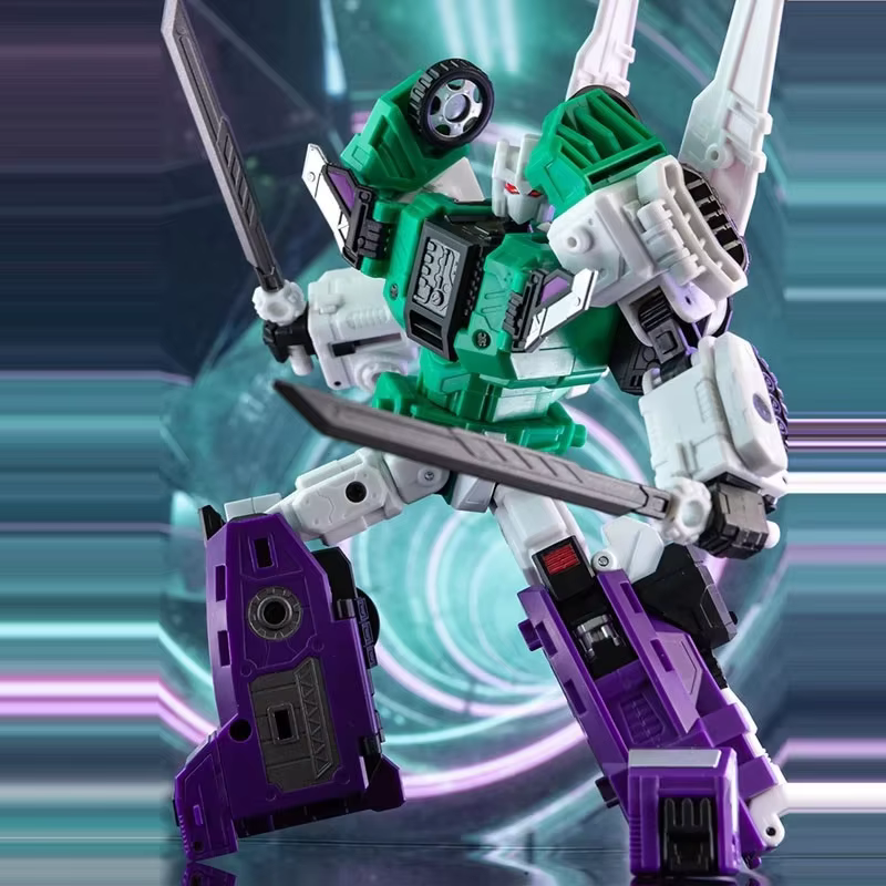 JINBAO Sixshot Transformation 8902 Ninja Six formes guerrier G1 série Anime figurine déformation Robot cadeaux jouets