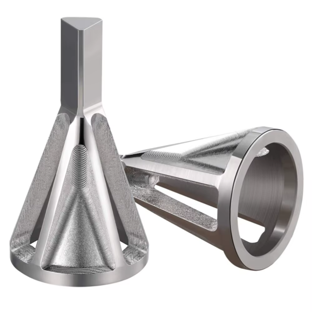 Outils d'ébavurage et de chanfreinage en acier à grande vitesse, propositions d'acier inoxydable, tiges triangulaires, bords filetés hexagonaux, perceuse électrique