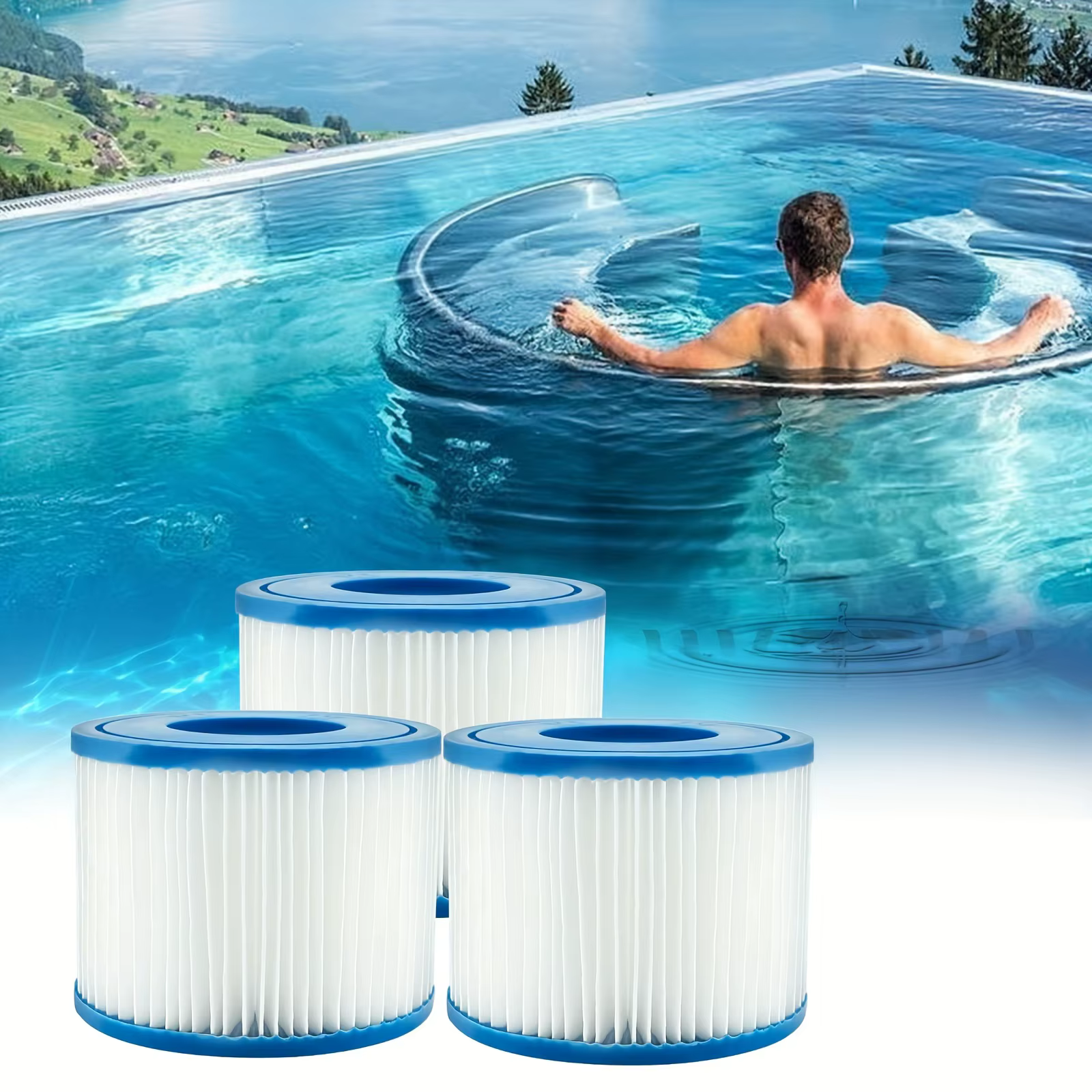 Cartouche filtrante de Type VI pour filtre de piscine de remplacement Bestway