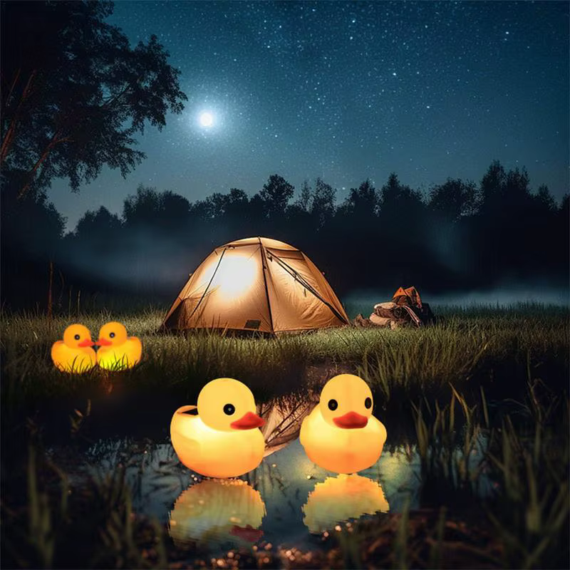 Lampe Solaire Flottante en Forme de Canard, Éclairage de Piscine
