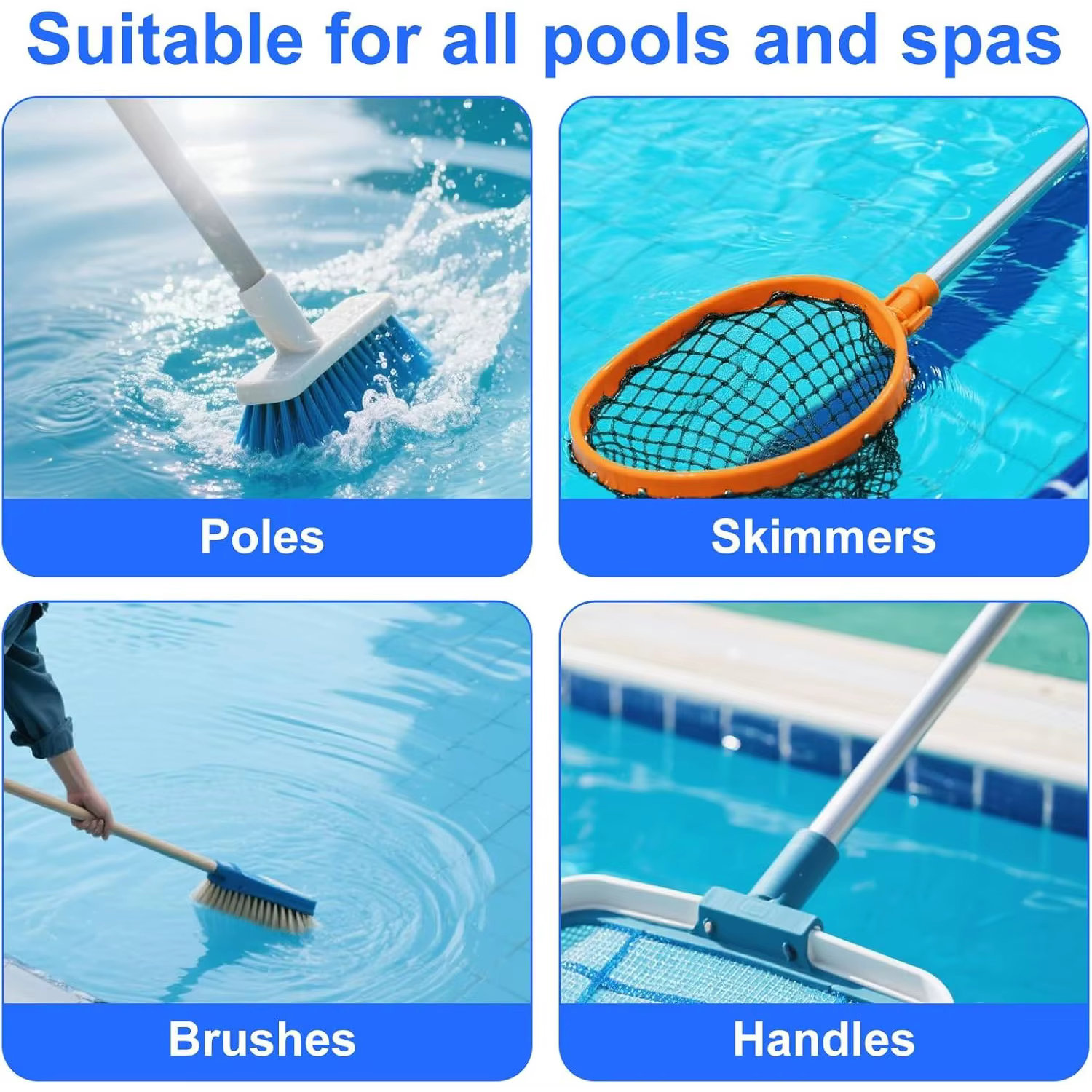 Clips pour poteaux de piscine
