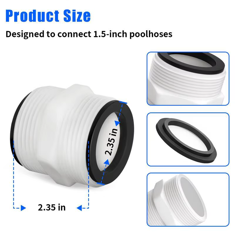Adaptateur de Tuyau de Piscine Étanche