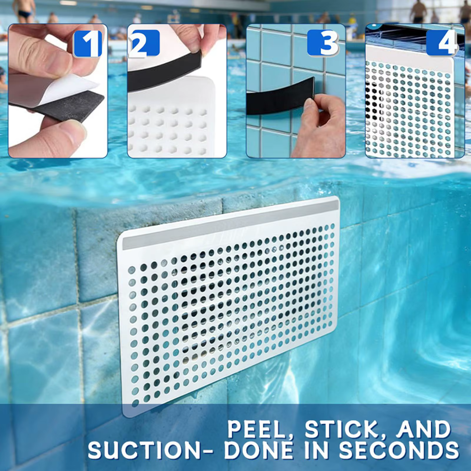 Couverture de filet de ramassage de feuilles pour piscine en PVC durable