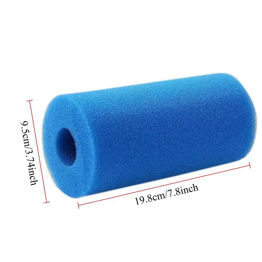 Cartouche de mousse éponge filtrante bleue pour piscine