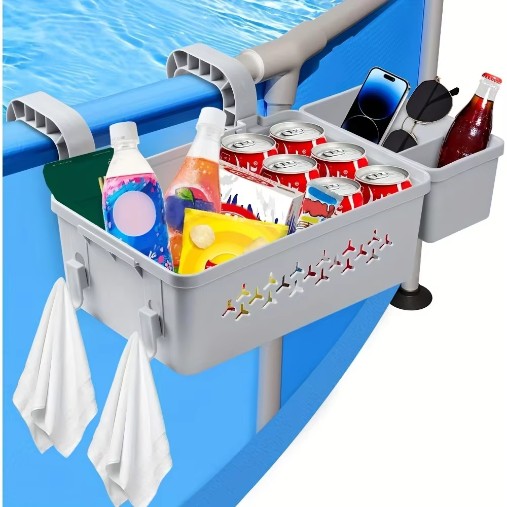 Fanceey panier de rangement de piscine support