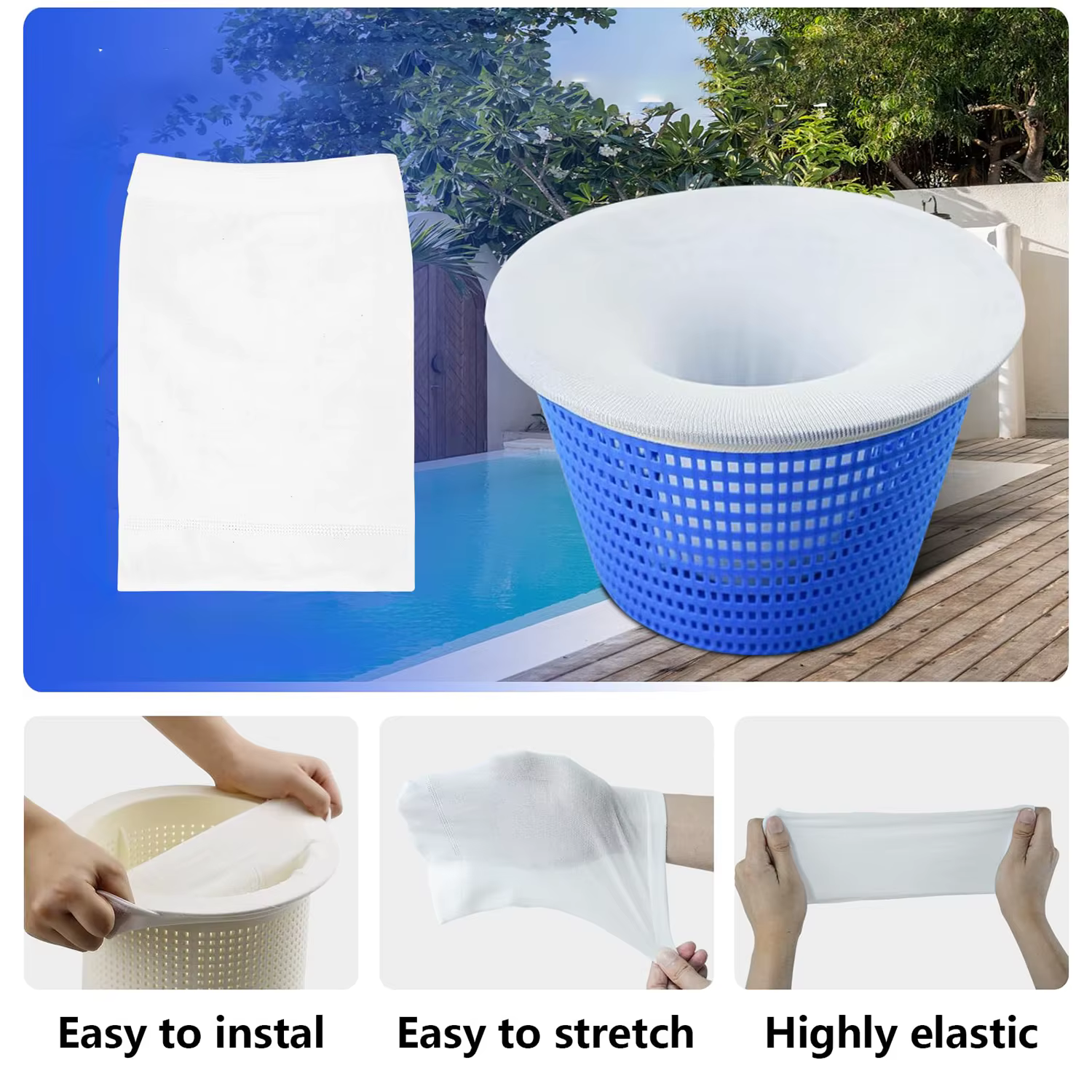 Filtre d'écumoire de piscine