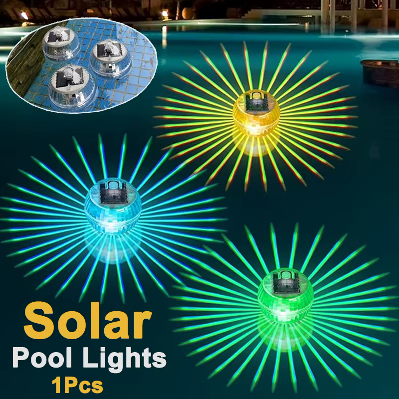 Lampe solaire flottante LED pour piscine