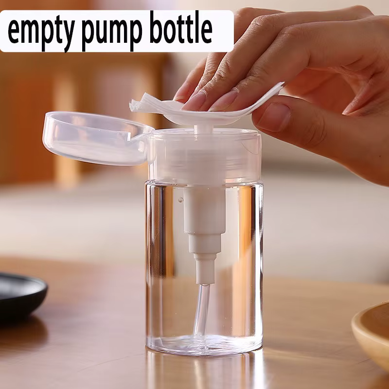 Bouteille à pompe vide rechargeable de 100/150/200ml, bouteille de nettoyant pour le maquillage, conteneurs cosmétiques de voyage, bouteilles de liquide FZPJ06
