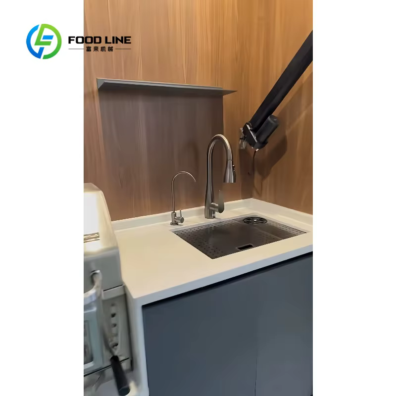 Cuisine extérieure modulaire portable moderne personnalisée avec évier pour terrasse, idéale pour les loisirs en cour et la restauration en plein air