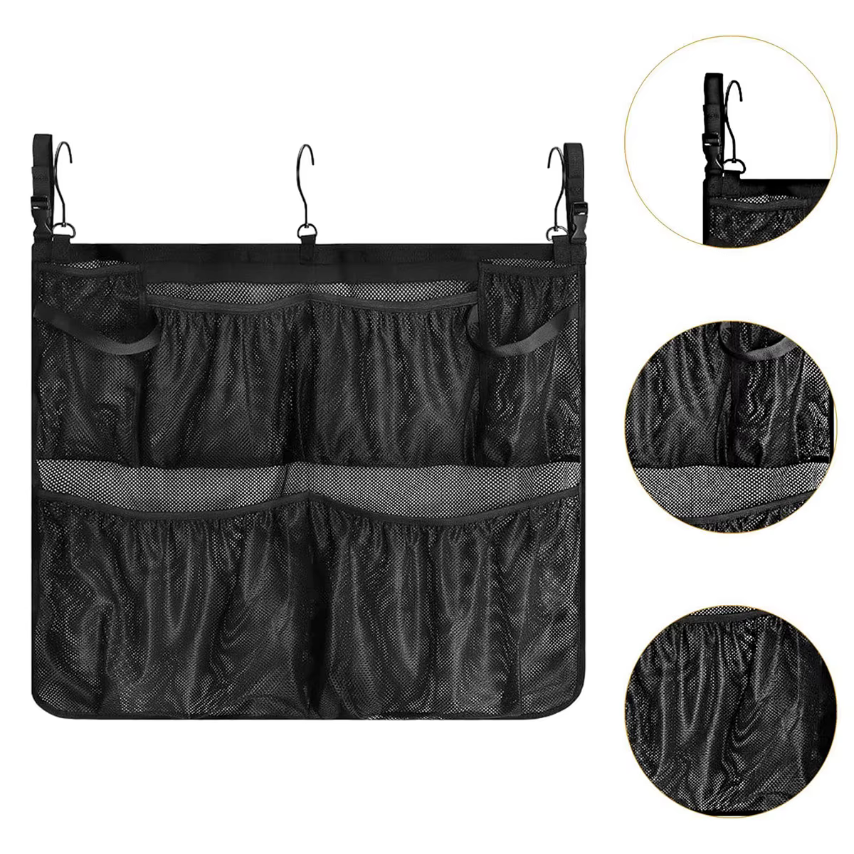 Sac de rangement suspendu en maille pour piscine