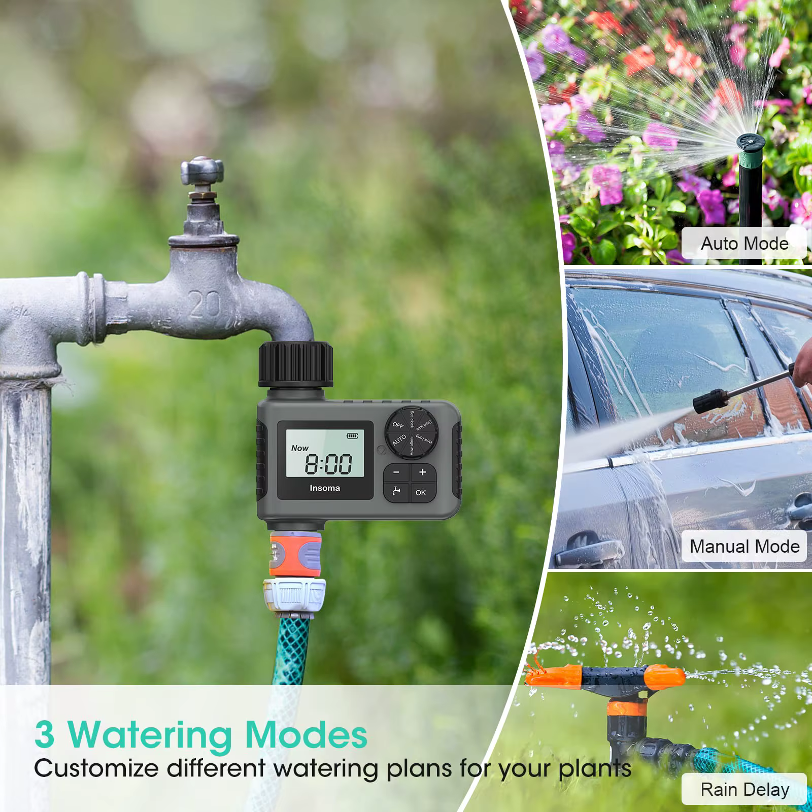 Insoma – minuterie d'eau automatique