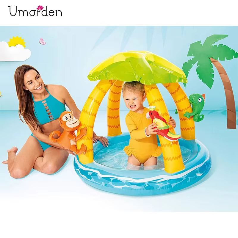 Piscine gonflable avec parasol pour enfants