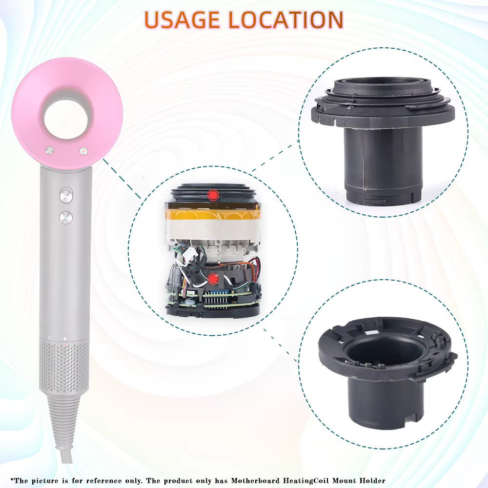 Support de fixation de la bobine chauffante de la carte mère de commande moteur pour sèche-cheveux Dyson HD01 HD02 HD03 HD08 – Pièce de réparation et d'assemblage