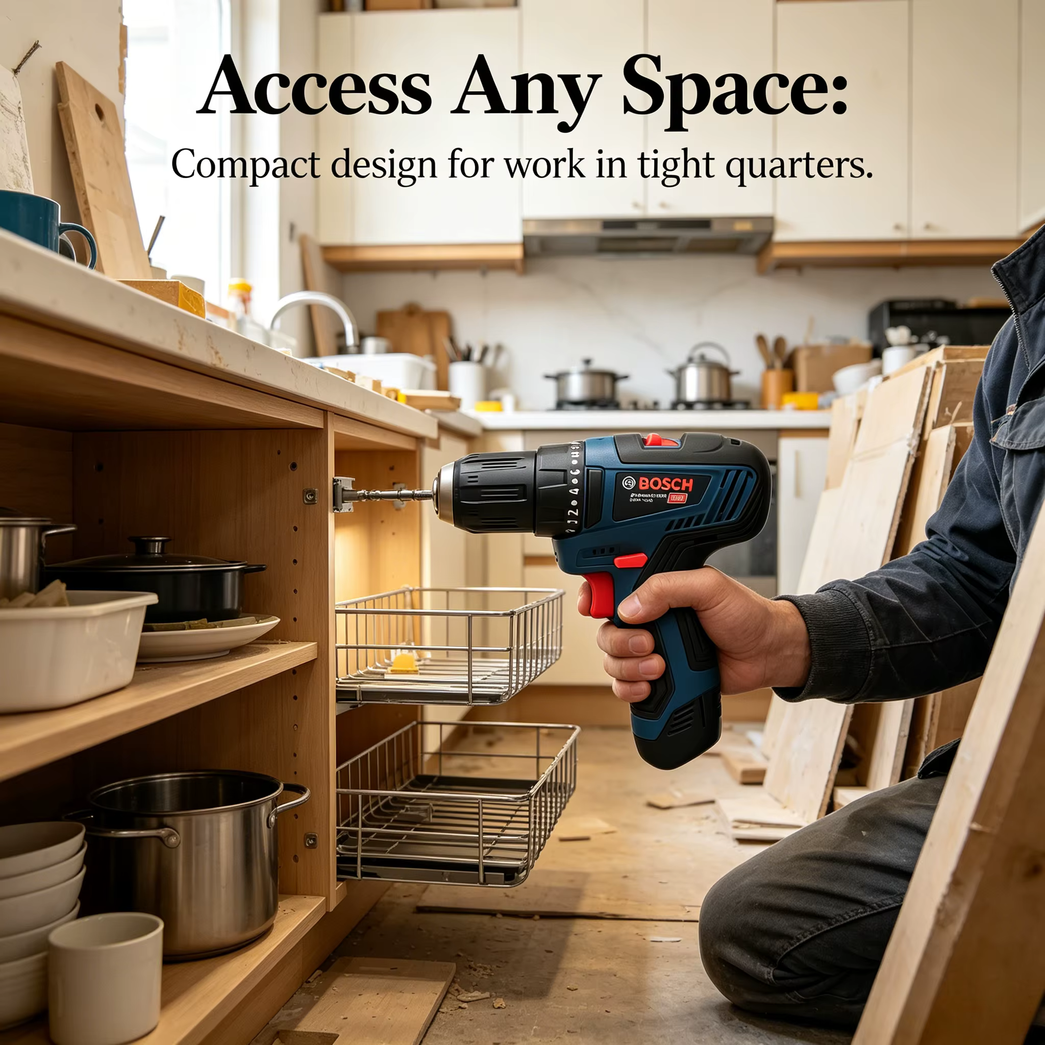 Perceuse électrique rechargeable Bosch 12V, poignée ergonomique, tournevis électrique, perçage précis pour atelier, projets de réparation quotidiens