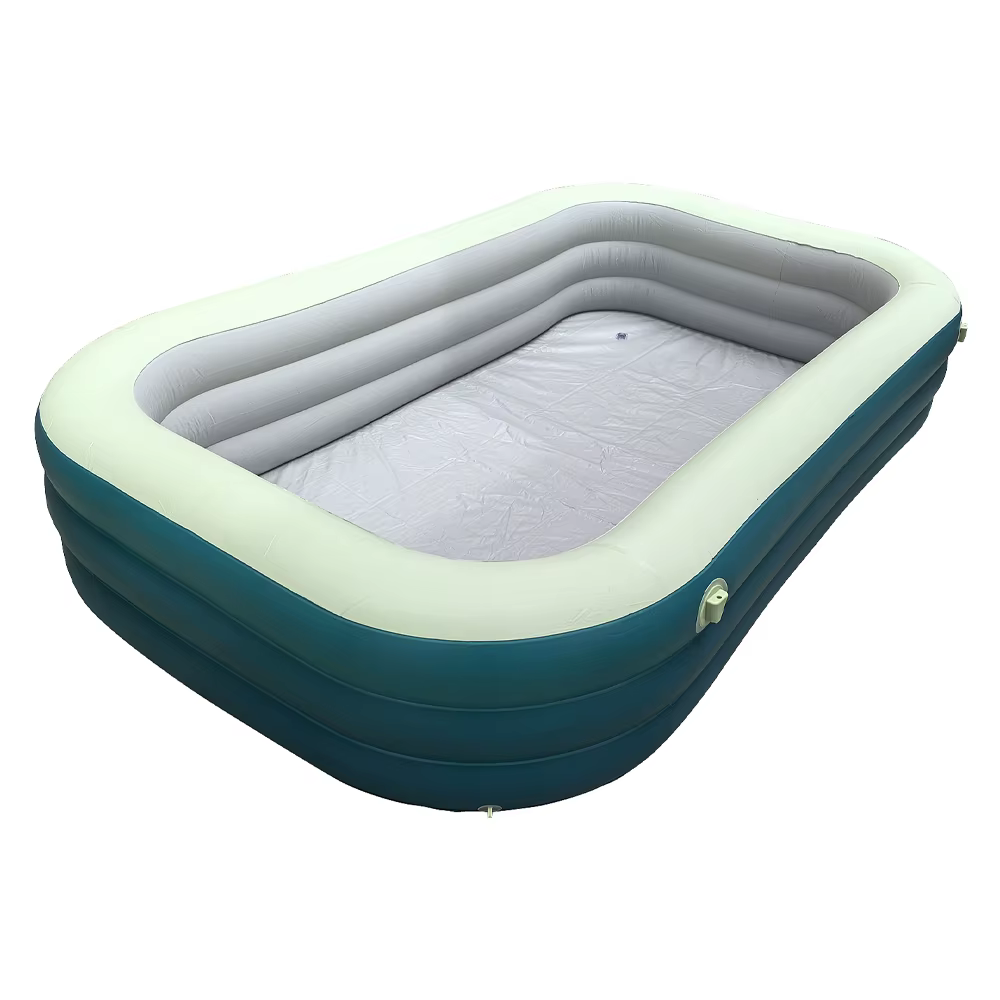 Famille de piscine gonflable pliable épaissie avec toboggan