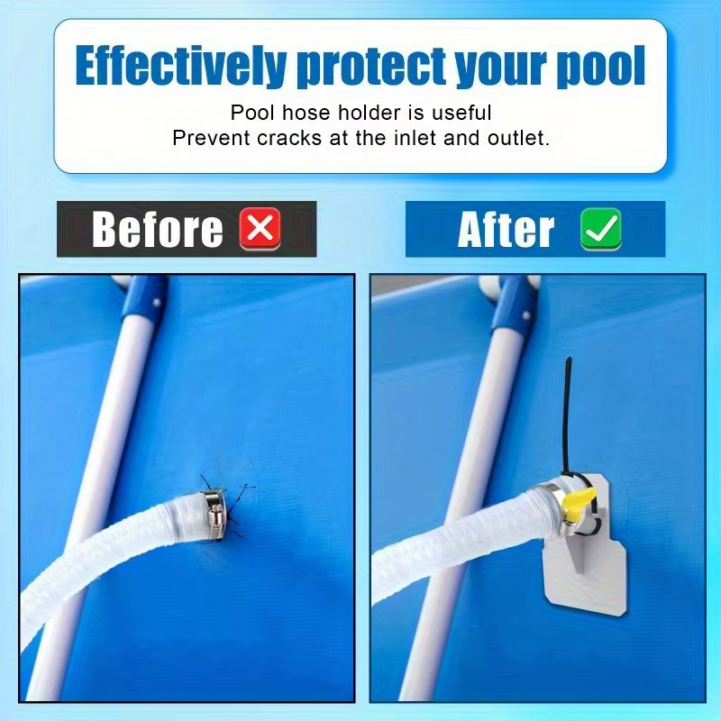 1 ensemble de supports pour tuyau de piscine - Empêche