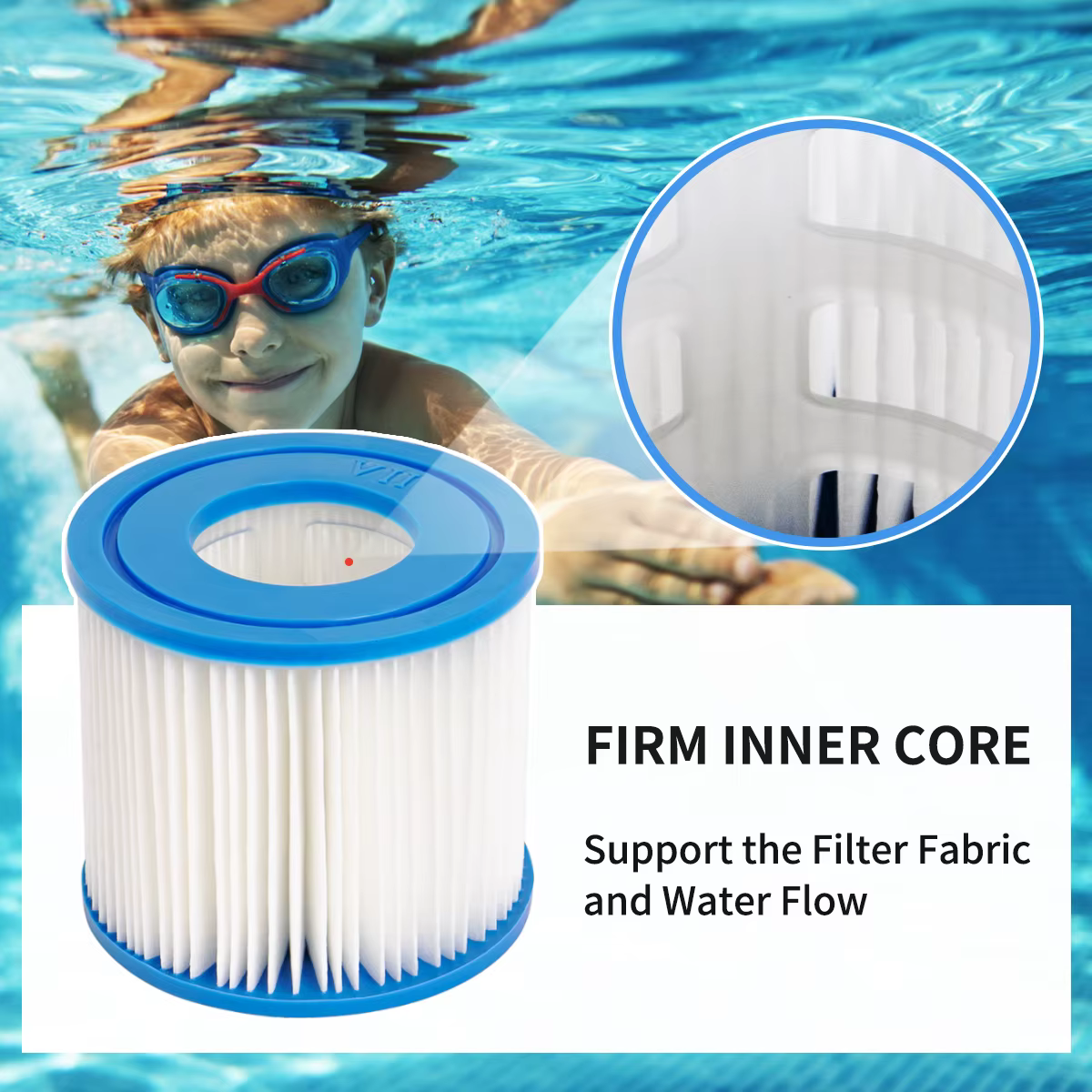 Filtre pour cartouche filtrante de piscine de Type VII 58283E