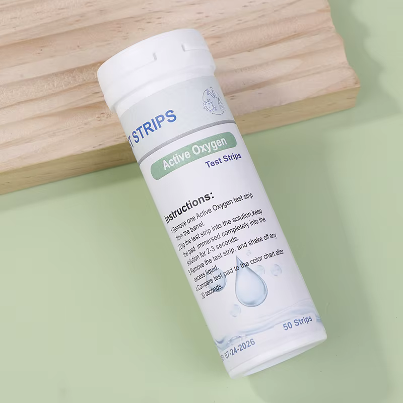 Bandes de test de détection d'oxygène actif