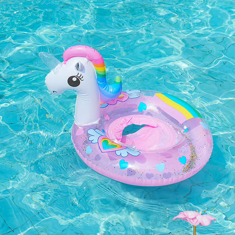 Bouée gonflable licorne pour piscine ﻿ Accessoire de piscine