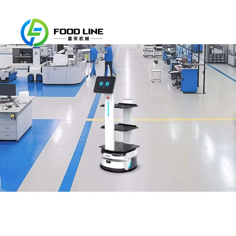 Robot de distribution de tâches sans pilote intelligent AI Robot de logistique d'atelier automatique sans rail