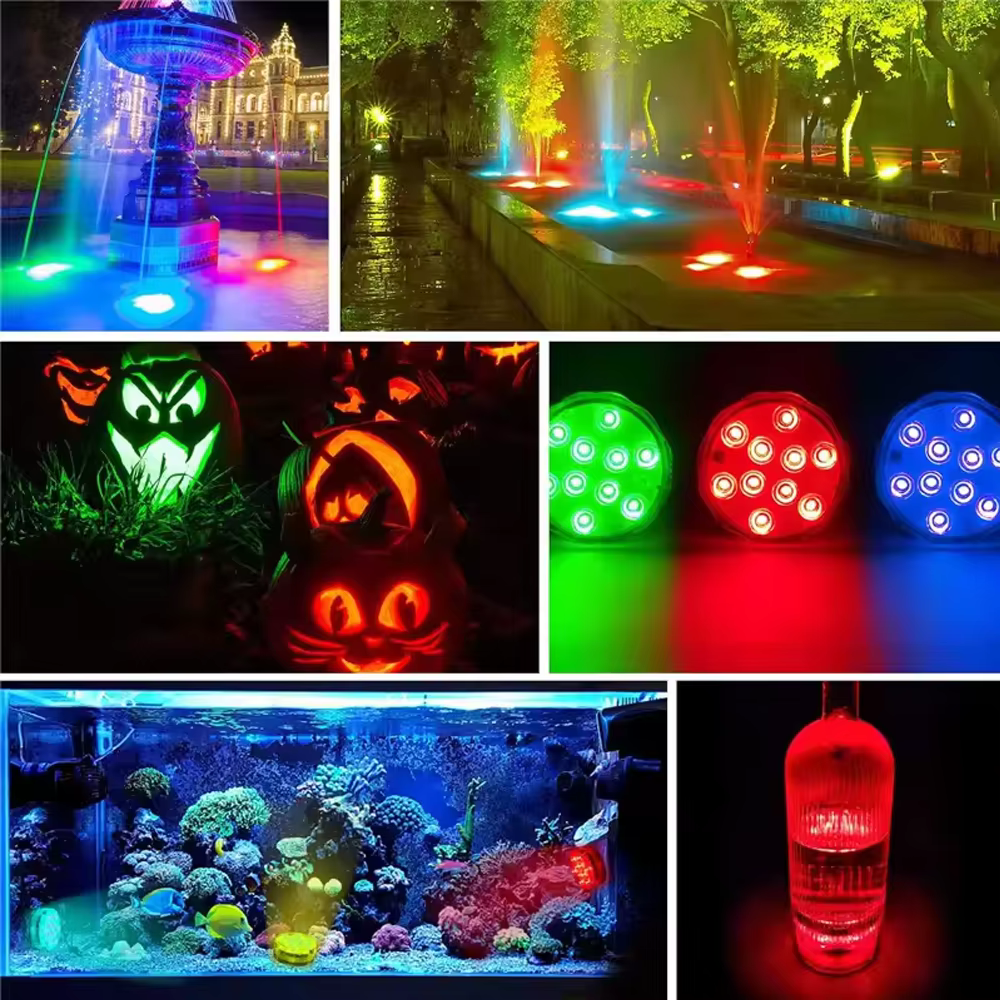 Lampe LED RGB 10 LED pour piscine