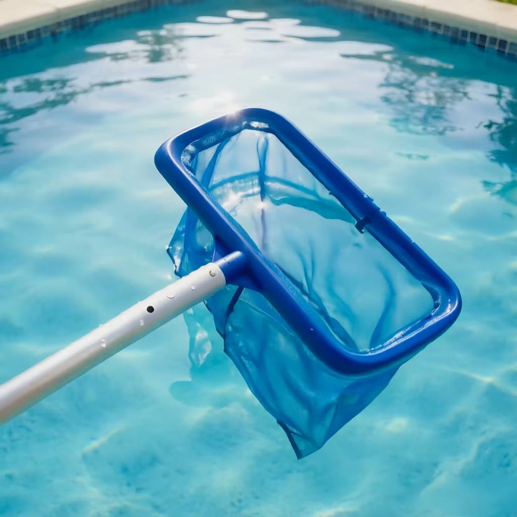 Épuisette à feuilles pour piscine avec sac profond
