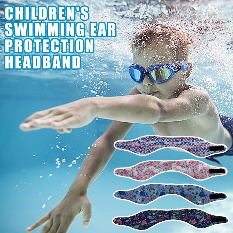 Bandeau natation protecteur pour les enfants les adultes bande l'oreille résistante à l'eau pour baignade