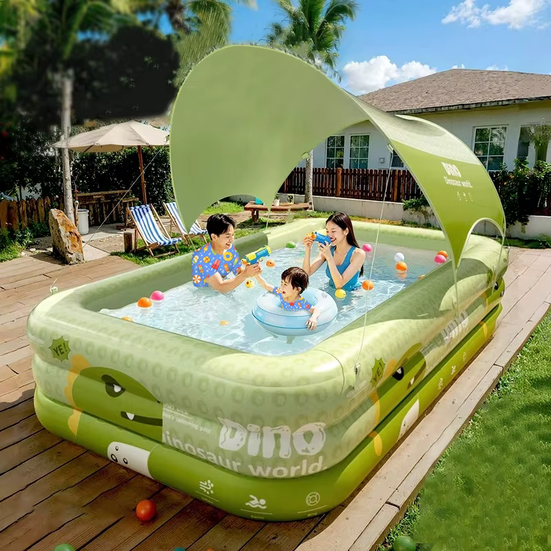 Grande piscine gonflable pliable
