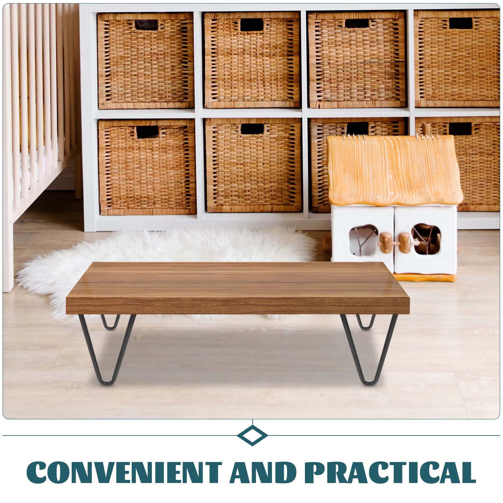 4 pièces pieds de Table en métal noir pour meubles bureau banc épingle à cheveux moderne robuste facile à installer bricolage jambes pièces de meubles