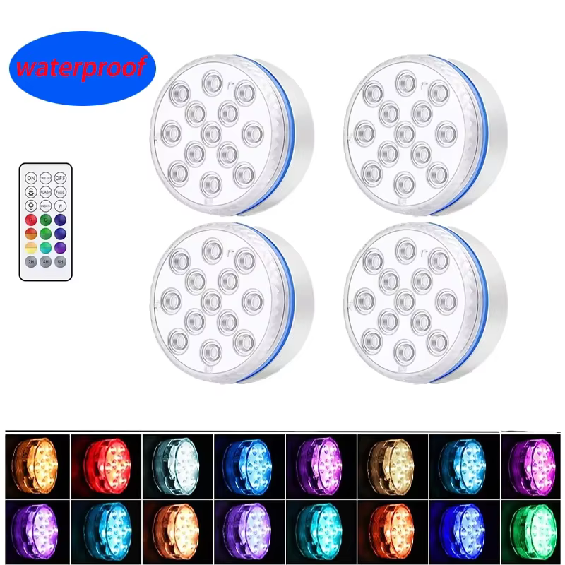 Lumière de piscine 13LED télécommande RGB