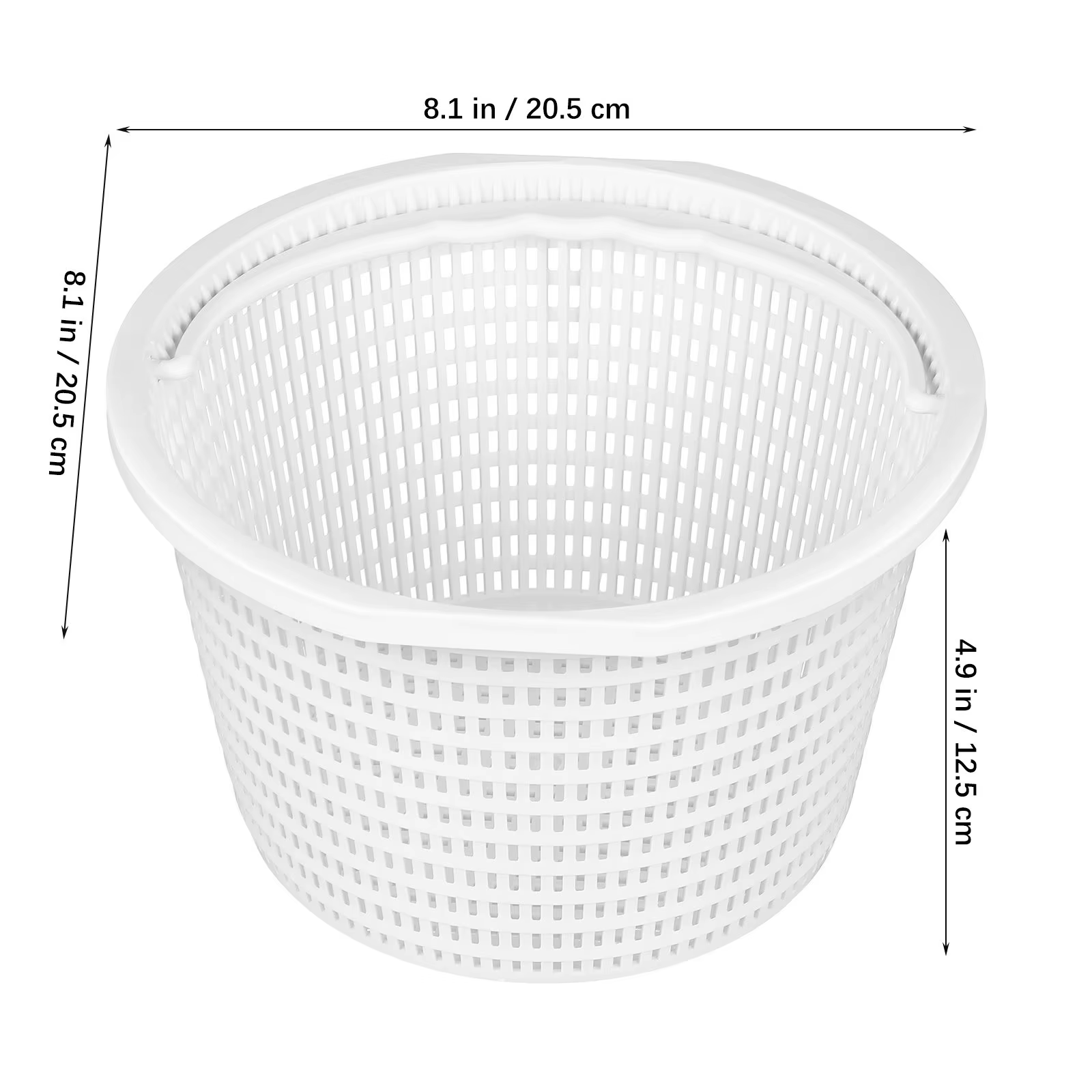 Grande corbeille filtrante pour piscine