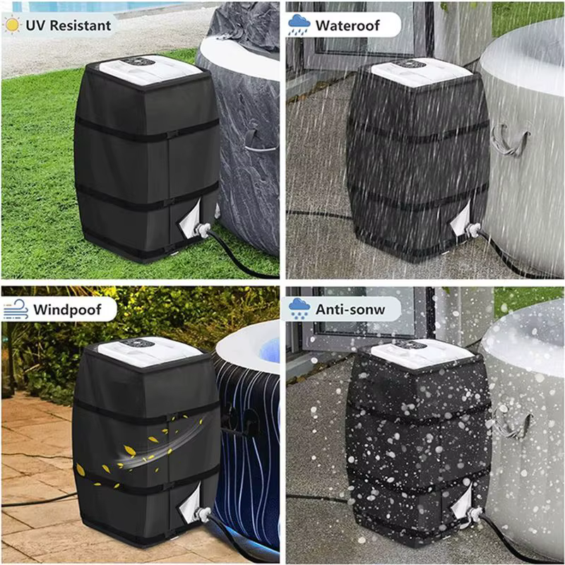 A67P-couvercle de pompe de chauffage de Spa de jacuzzi avec fenêtre supérieure transparente en PVC