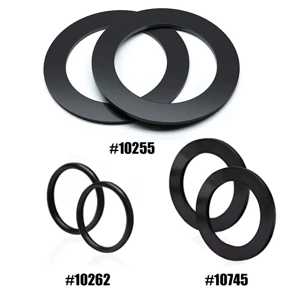 Lot de 6 joints en caoutchouc noirs (O-ring) 10745