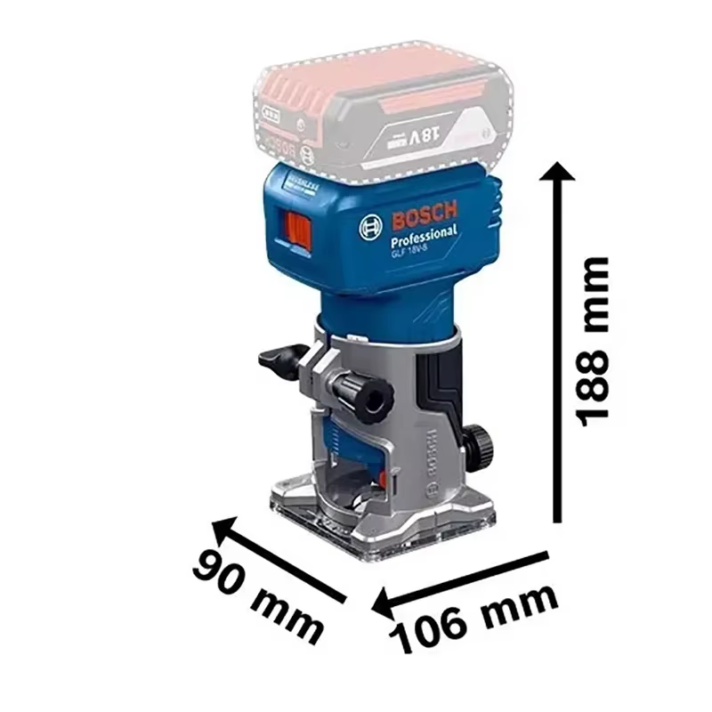 Bosch GLF 18V-8 bois routeur Machine 18V sans fil sans brosse 30000 tr/min rainurage sculpture fraisage trous menuiserie tondeuse électrique