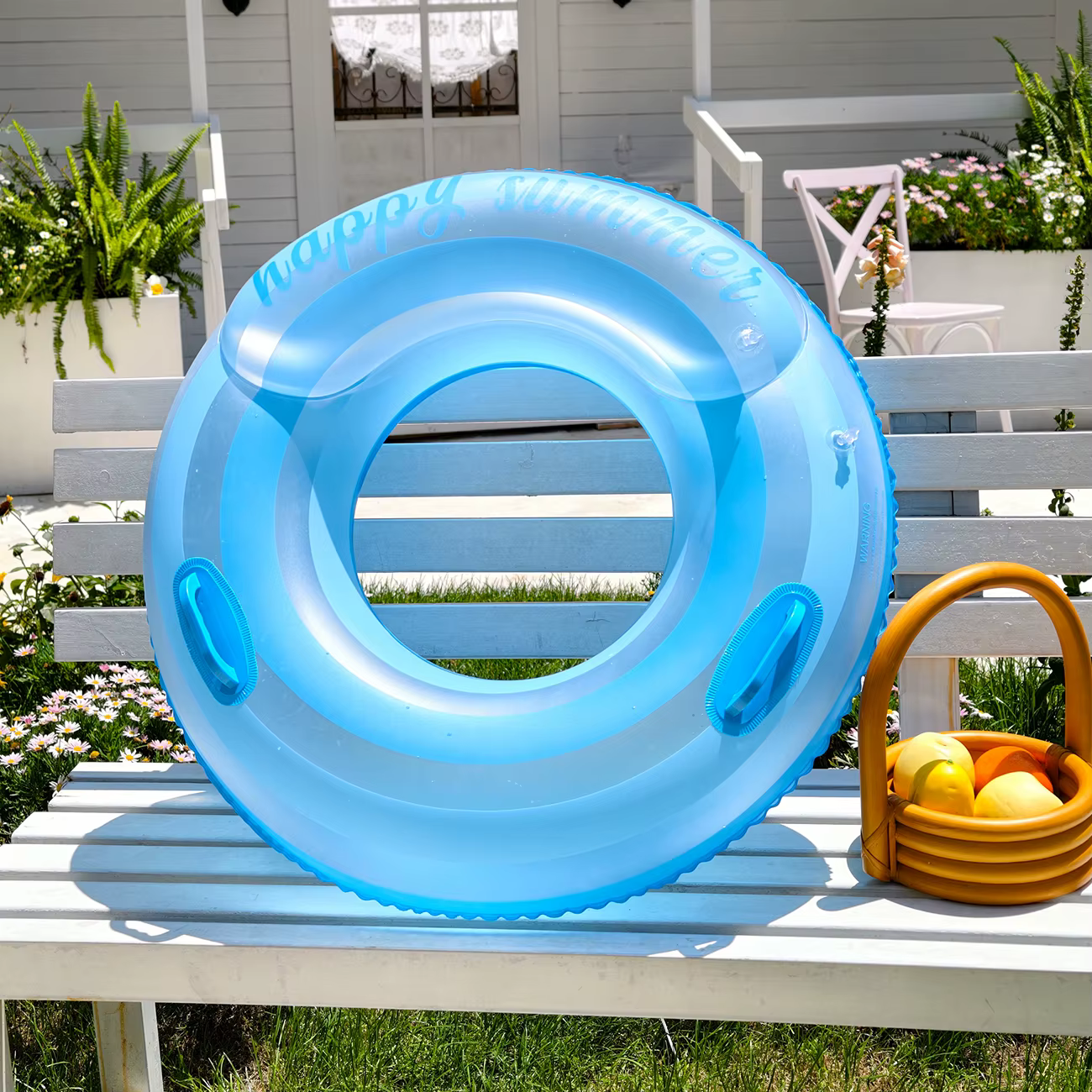 Flotteurs gonflables pour piscine et lac - Bouées rayées