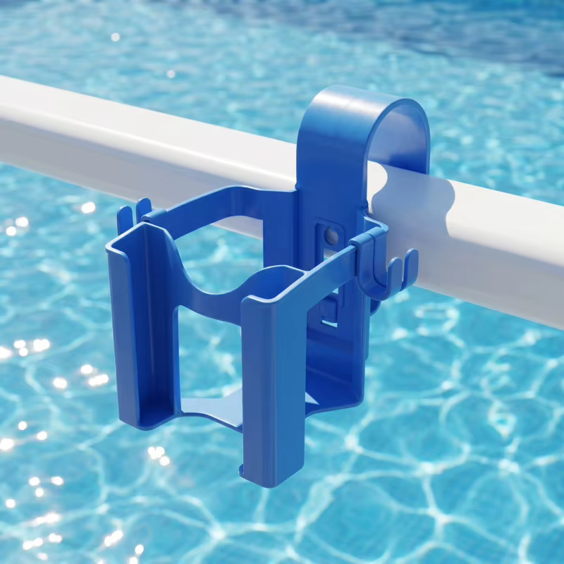 Support de boissons pour piscine avec crochets pour téléphone et lunettes de soleil