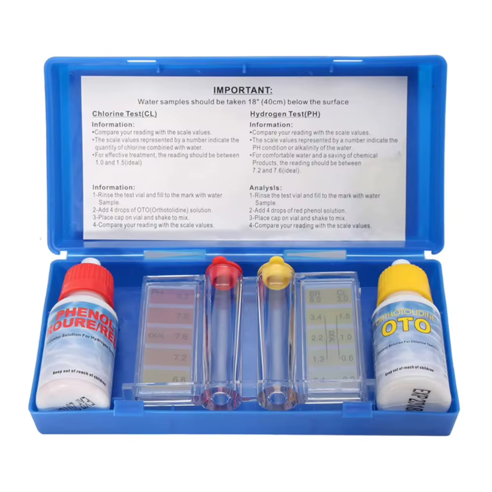 Kit de test d'eau PH Combo ine