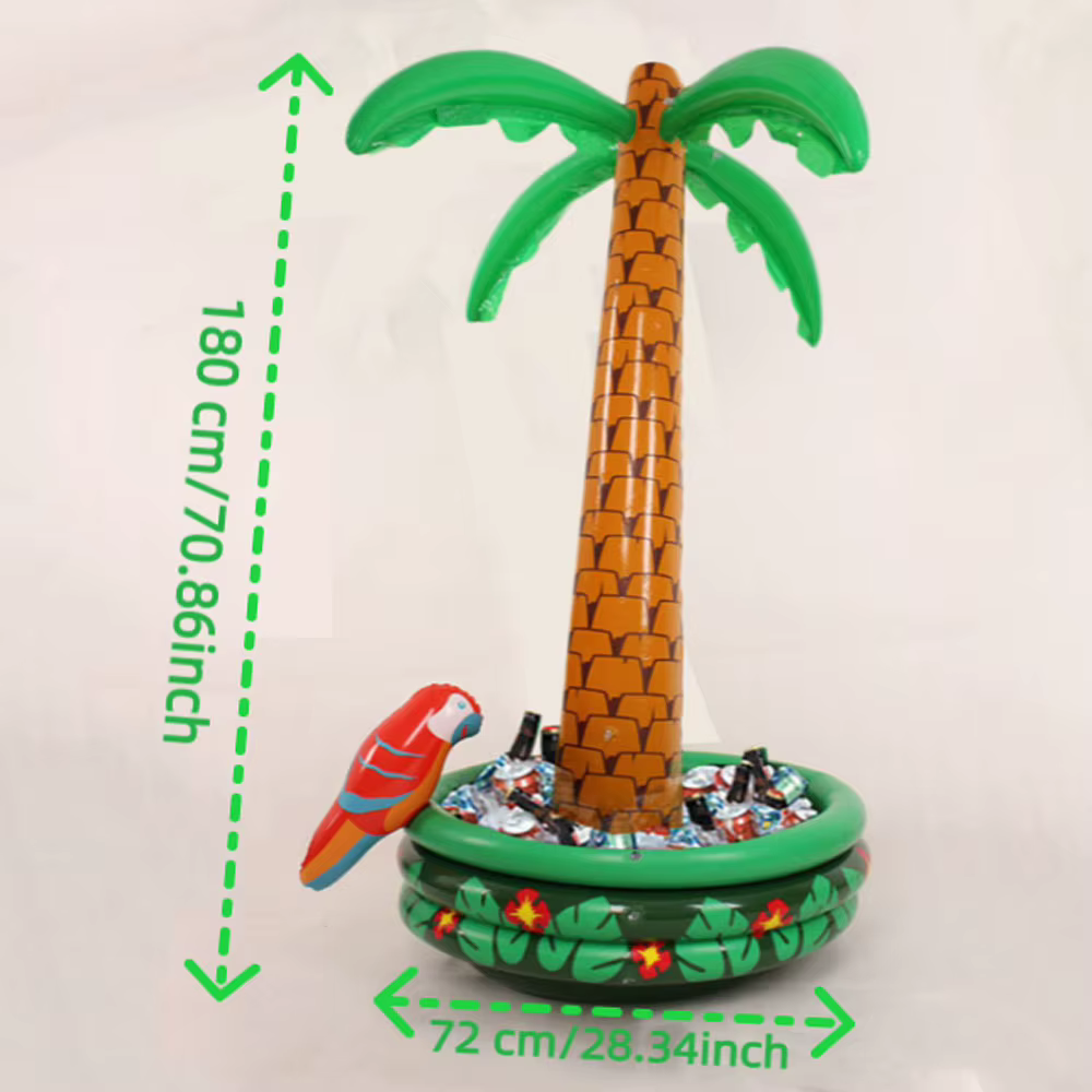 Palmier gonflable avec refroidisseur de perroquet