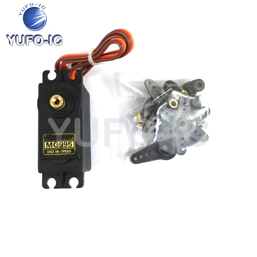 Livraison gratuite 1 pièce MG995/945 – Servomoteur métallique 55G pour robot bipède/robot/voiture – Peut être utilisé comme engrenage de direction