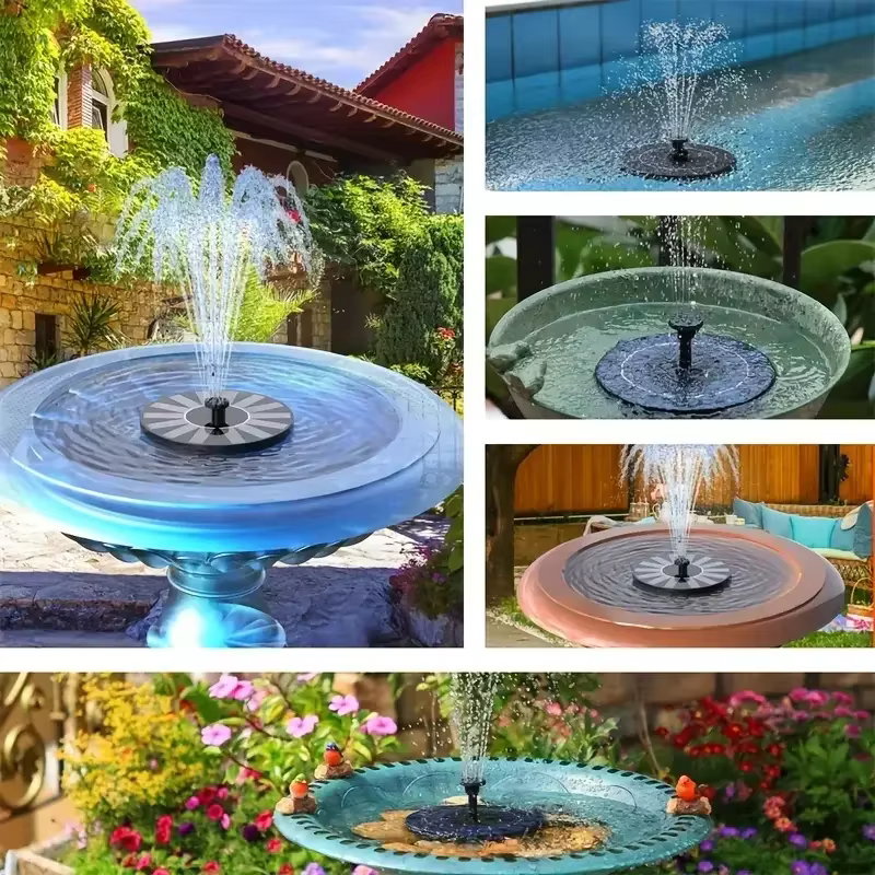 Pompes solaires pour fontaines (13/16/18 cm) parfaites pour les piscines de jardin