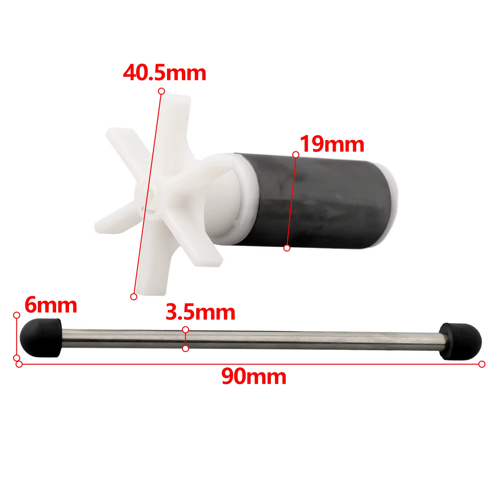 Turbine de pompe à eau de remplacement pour Lay Z Spa avec arbre en acier inoxydable