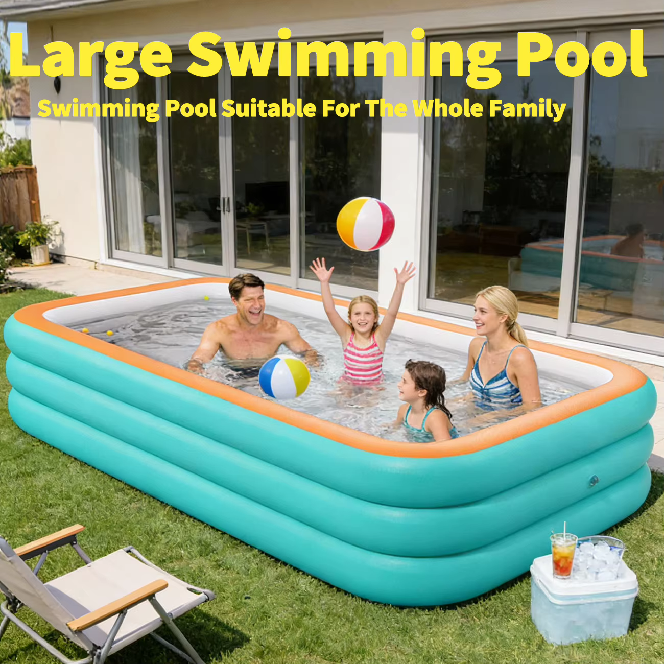 Piscine gonflable durable pour toute la famille