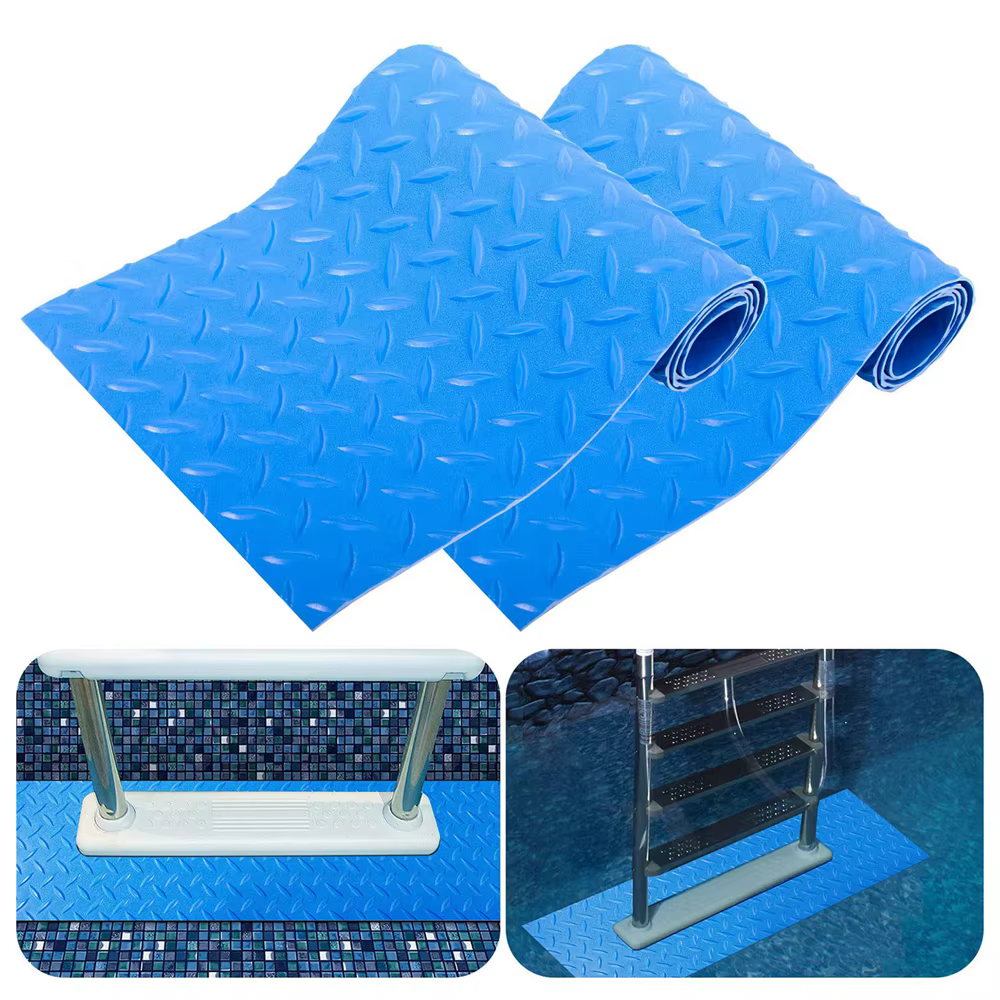 Tapis d'échelle de piscine antidérapant