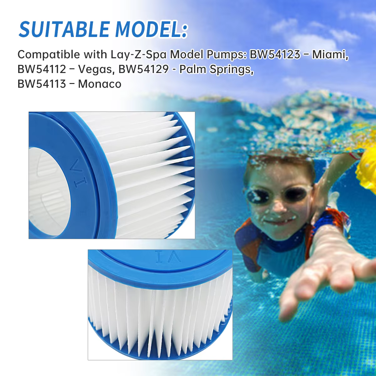 Filtre de rechange pour piscine