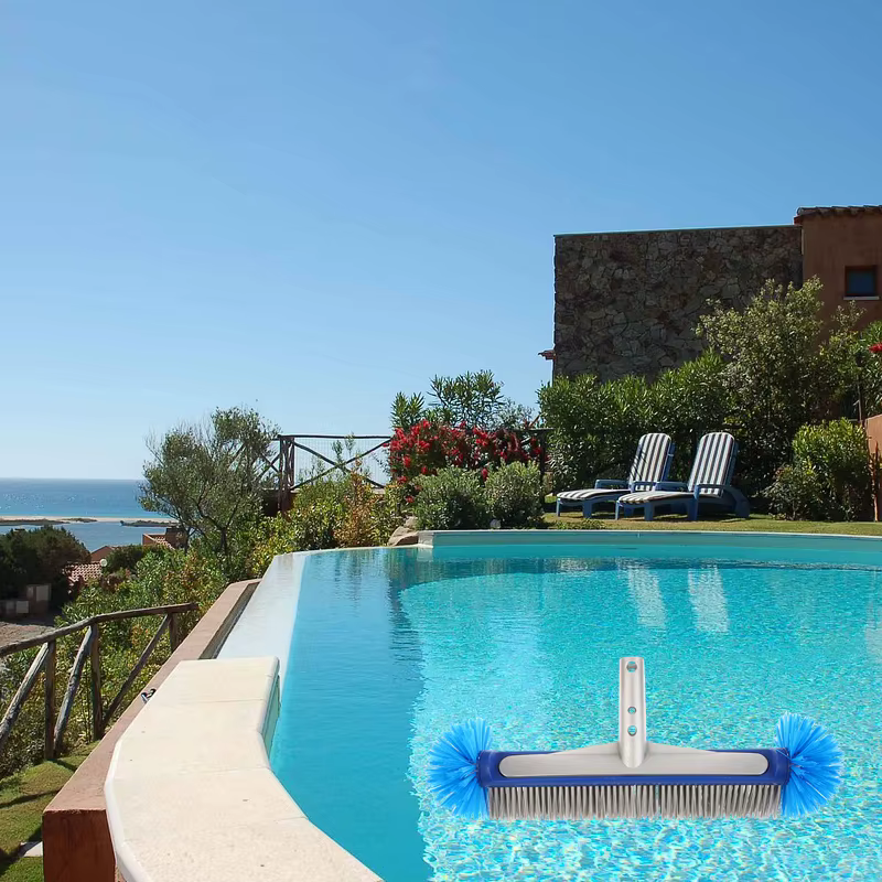 Nouvelle brosse de nettoyage de piscine à manche en aluminium