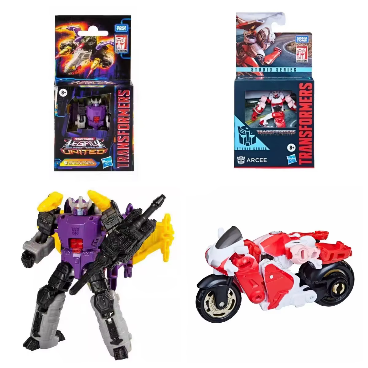 Takara Tomy Transformers Toys Studio Series Core Class Arcee Galvatron Modèle Robot Collection Figurine d'action Jouets Cadeaux